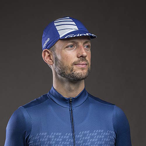 GripGrab Lightweight Summer Cycling Cap UV-Protection Under-Helmet Mesh Hat Highly Breathable 8 Colours, azúl Navy, OneSize (54-63 cm)