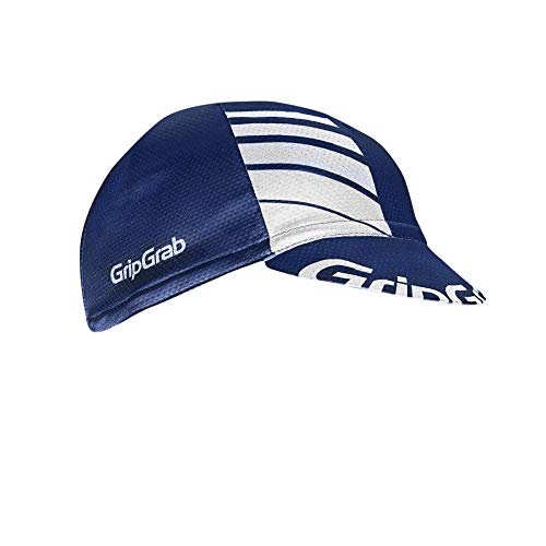GripGrab Lightweight Summer Cycling Cap UV-Protection Under-Helmet Mesh Hat Highly Breathable 8 Colours, azúl Navy, OneSize (54-63 cm)