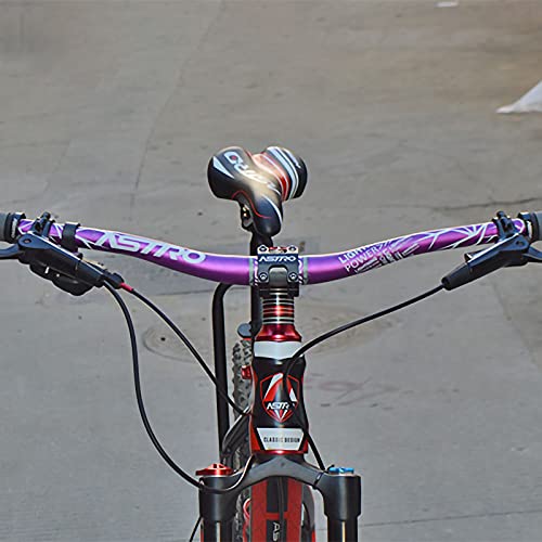 GRTE Manillar de Bicicleta de montaña Aero Ligero de Aluminio MTB Riser Bars 31.8×680/720/780mm Extra Long Colored Bicycle Handlebars,Azul,780mm