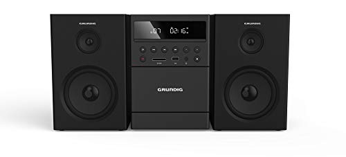 GRUNDIG MS 300 Microcadena de diseño con Casete, sintonizador FM, reproducción de MP3, USB, Tarjeta SD, Bluetooth, GHF1050