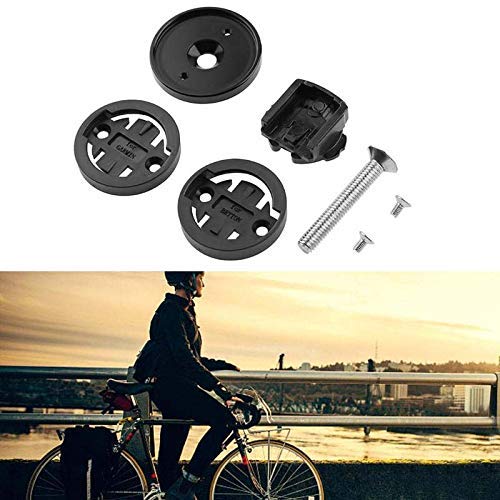 Guajave Ordenador para Bicicleta Soporte Potencia Tapa Superior Bicicleta Cronómetro GPS Ultralight Montaje para Garmin Bryton Cateye - Negro