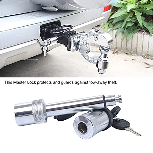 GUANGHEYUAN-J Accesorios de Remolque Impermeable Largo Carril Hitch Pin Acoplador Pestillo Trailer Hitch Receptor Lock Hitch Pin Tow Bar Bar Tongue Anti Robo para remolques de Viaje