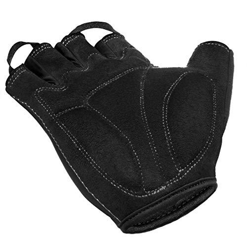 Guantes de Ciclismo, Guantes de Dedo Medio para Bicicleta, Mountain Biking, Gimnasia, Entrenamiento, Deporte, para Mujeres y Hombres, Guantes Transpirables con Almohadillas de Espuma