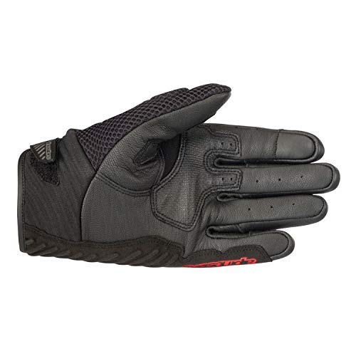 Guantes de Moto Alpinestars SMX-1 Air V2 Gloves Black Red Fluo, Negro/Rojo, S
