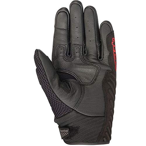 Guantes de Moto Alpinestars SMX-1 Air V2 Gloves Black Red Fluo, Negro/Rojo, S