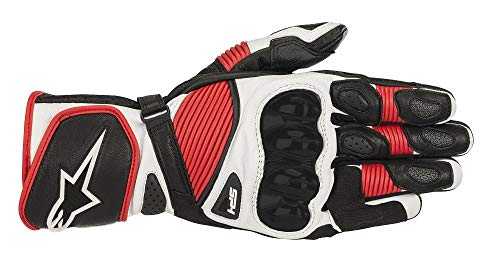 Guantes de Moto Alpinestars SP-1 V2, Color Negro, Blanco y Rojo, Negro/Blanco/Rojo, M