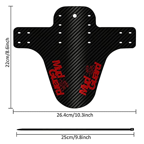 Guardabarros Bicicleta Montaña, Guardabarros MTB, Mudguard Bici Delantero y Trasero Adapta a 26" 27,5" 29 Pulgadas de Bici y Bicicleta Fat Mud Guard