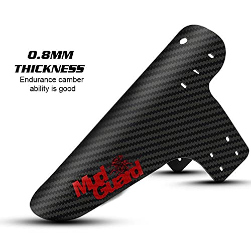 Guardabarros Bicicleta Montaña, Guardabarros MTB, Mudguard Bici Delantero y Trasero Adapta a 26" 27,5" 29 Pulgadas de Bici y Bicicleta Fat Mud Guard