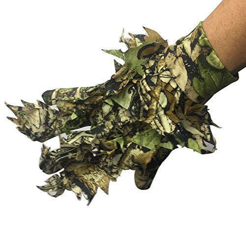 GUGULUZA Guantes de camuflaje 3D para exteriores, de camuflaje, para caza