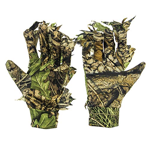 GUGULUZA Guantes de camuflaje 3D para exteriores, de camuflaje, para caza