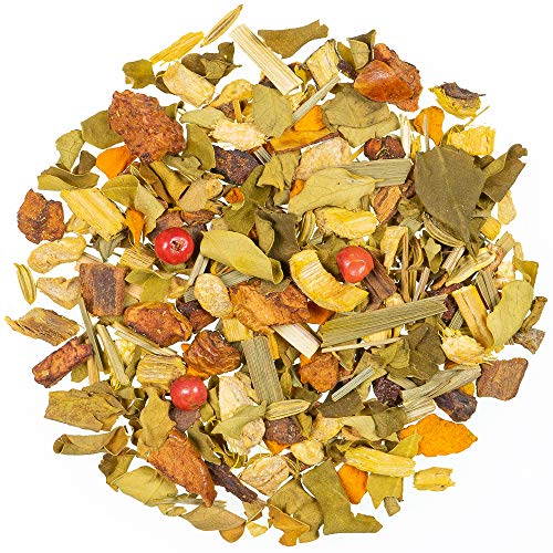 guiltea 100g Ginger Turmeric I Infusión de hierbas, aromatizada con sabor a curcuma y jengibre I Té de hojas sueltas