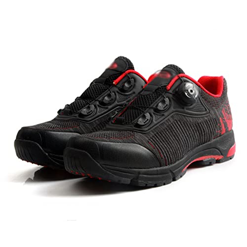 GUOANFG Uso Dual para Ciclismo Y Calzado para Caminar Zapatillas con Bloqueo De Bicicleta Zapatillas De Bicicleta Ultraligeras con Bloqueo Automático Pro para Hombre,B-47 EU