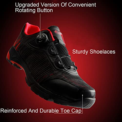 GUOANFG Uso Dual para Ciclismo Y Calzado para Caminar Zapatillas con Bloqueo De Bicicleta Zapatillas De Bicicleta Ultraligeras con Bloqueo Automático Pro para Hombre,B-47 EU