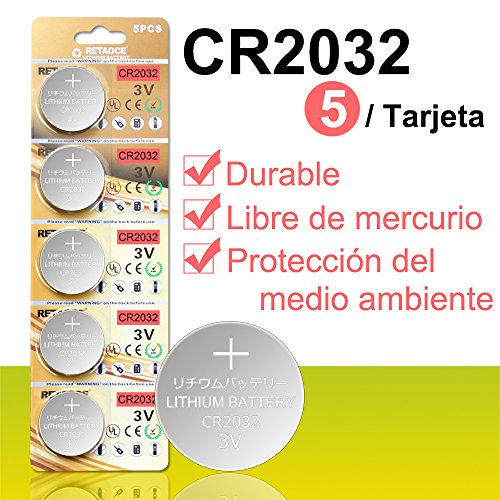 GutAlkaLi Batería de Litio CR2032 3V, botón electrónico de la célula de la Moneda para los Relojes de Las calculadoras de los Juguetes (20 Pilas)