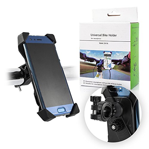 Gütersloher Shop Keeper Universal Soporte Manillar Soporte, orientable 360 Grados, Ajustable de Bicicleta/Motocicleta Bicicleta Apto para Apple iPhone X/8/7/6/6s Plus – Montaje al Manillar