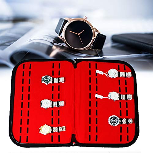 GXP 20 Slot PU LINT Watch Reloj DE Almacenamiento Caja De Almacenamiento Organizador Caja De Colección De Cremallera Decoración del Contenedor
