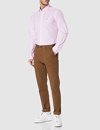 Hackett London Mini Gingham Camisa, 3aepink/Blanco, M para Hombre