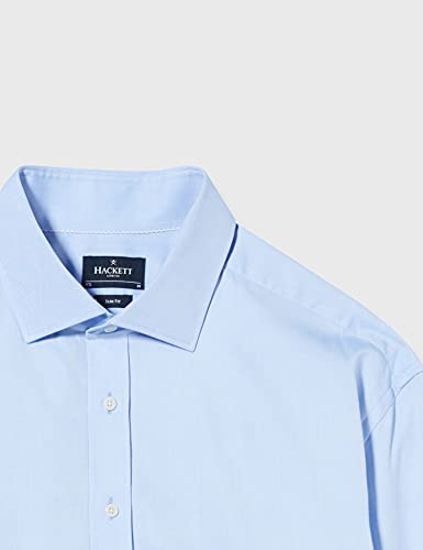 Hackett London Pinpoint DC Camisa, 513sky, 52 para Hombre