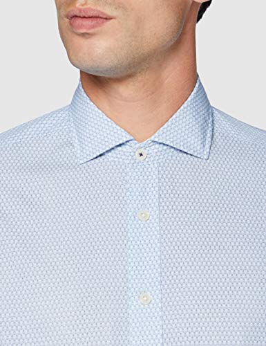 Hackett London Tennis Racket Print Camisa, Azul (551blue 551), 44 (Talla del fabricante: X-Large) para Hombre