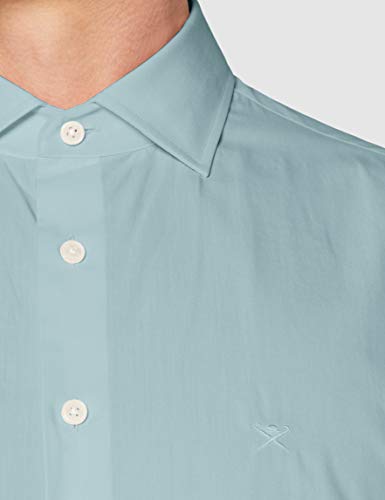 Hackett London Yarn Dyd Pop Camisa, Verde (621sage 621), 44 (Talla del fabricante: X-Large) para Hombre
