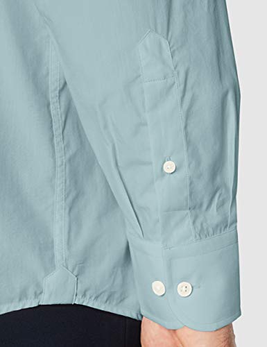 Hackett London Yarn Dyd Pop Camisa, Verde (621sage 621), 44 (Talla del fabricante: X-Large) para Hombre