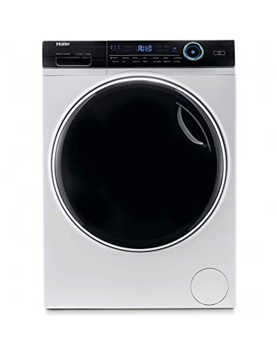 Haier I-Pro Series 7 HWD120-B14979 - Lavadora secadora, 12KG + 8KG de secado, Función Vapor I-Refresh y Antimanchas, Motor Direct Motion, Tecnología Antibacterias, 1400 RPM, 14 Programas, Clase AE