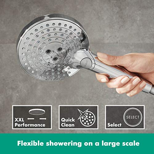 Hansgrohe 26530000 Raindance Select S 120 Ducha de Mano, 3 Tipos de Chorro, Cromo, 120 mm