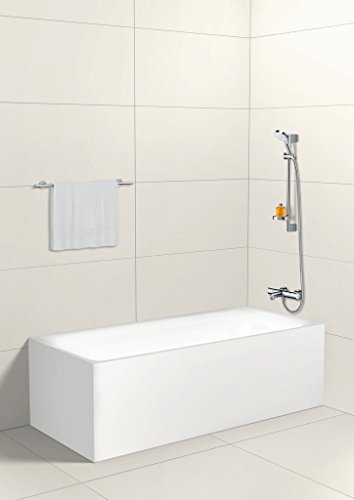 Hansgrohe 26534400 Crometta Vario set de ducha, 2 tipos de chorro, ahorro de agua, 0,65m, blanco/cromo