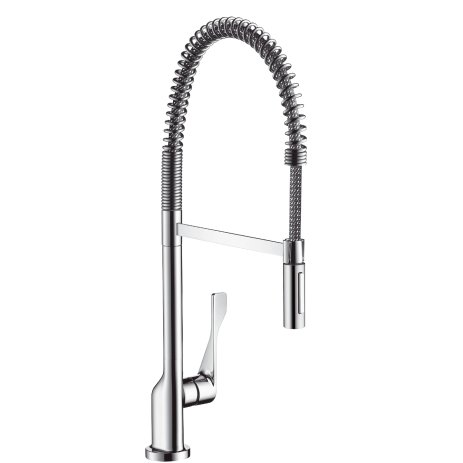 Hansgrohe Spültischarmatur Axor Citterio Semi Pro steel optik 39840800