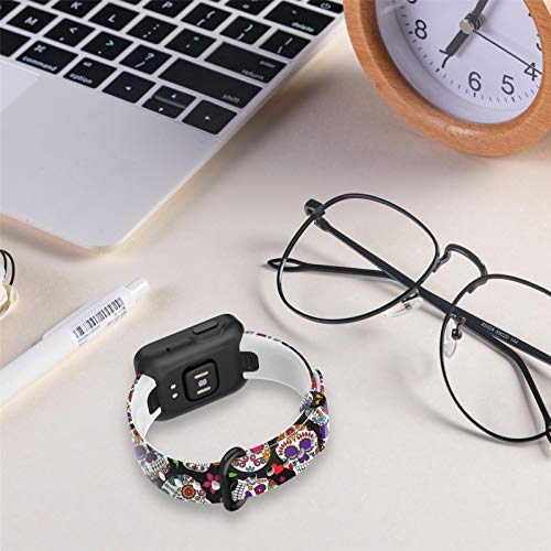 HAOXU Correa de reemplazo Compatible con Xiaomi MI Watch Lite/Redmi Watch Lite Smart Watch Impreso Reloj Correas de Reloj de Silicona Reloj