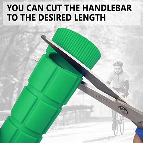 HASAGEI 1 Par Puños para Bicicleta Puños de Manillar Ergonómicos de Bicicleta Goma Suave Antideslizante