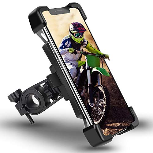 HASAGEI Soporte Movil Bici Deportiva para 4.5" -7.2" Smartphones Anti Vibración Soporte Movil para Bicicleta 360° Rotación