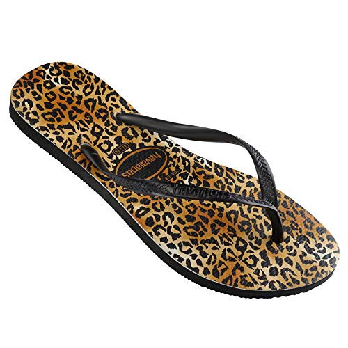 Havaianas Slim Leopard Negro Caucho 39/40 EU