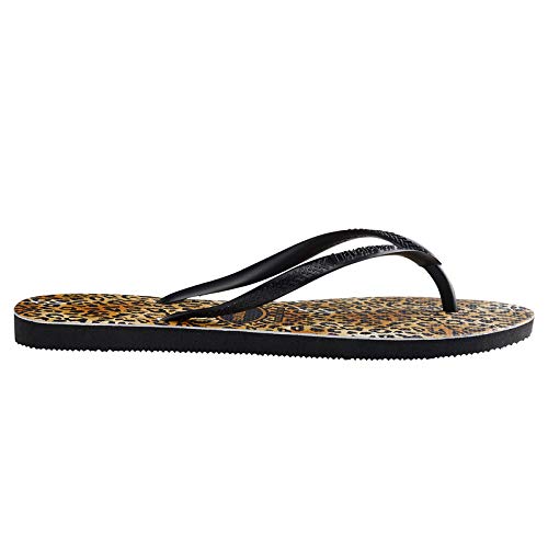 Havaianas Slim Leopard Negro Caucho 39/40 EU