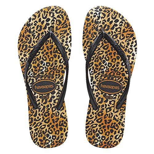 Havaianas Slim Leopard Negro Caucho 39/40 EU