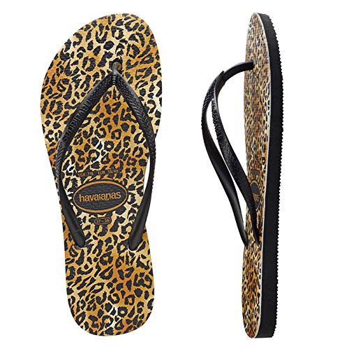 Havaianas Slim Leopard Negro Caucho 39/40 EU