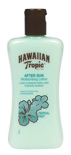 Hawaiian Tropic After Sun - Loción Hidratante para calmar la piel después de la exposición al sol, fragancia Tropical, fórmula con vitamina E y Aloe Vera, formato 200 ml