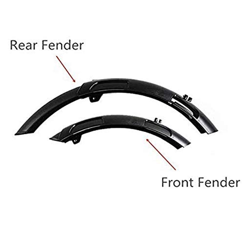 hclshops For Xiaomi Qicycle EF1 eléctrico for Bicicleta Guardabarros y neumáticos Pata de Cabra Splash Fender Soporte Guardabarros de Bicicleta (Color : Black)