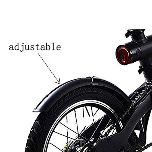hclshops For Xiaomi Qicycle EF1 eléctrico for Bicicleta Guardabarros y neumáticos Pata de Cabra Splash Fender Soporte Guardabarros de Bicicleta (Color : Black)
