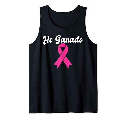 He Ganado Fuerza Hospital Cancer De Seno Hombre Mujer Regalo Camiseta sin Mangas