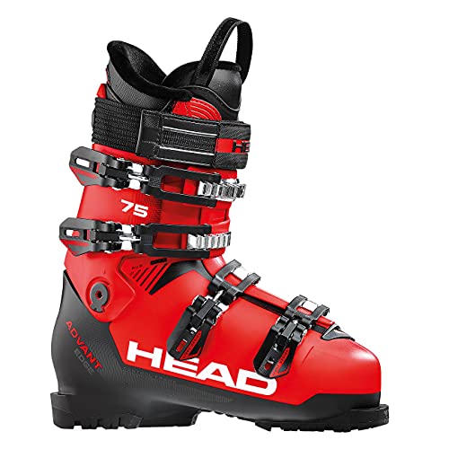 Head 27,5, Rojo y Negro ADVANT Edge 75-Botas de esquí, Talla, Color, Unisex Adulto