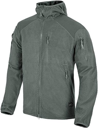 Helikon-Tex Hombre Alpha Hoodie Chaqueta Grid Fleece Shadow Grey tamaño M