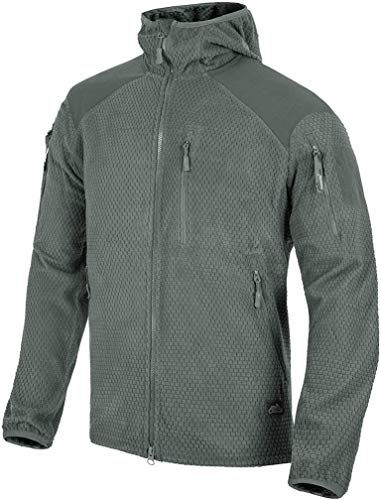 Helikon-Tex Hombre Alpha Hoodie Chaqueta Grid Fleece Shadow Grey tamaño M