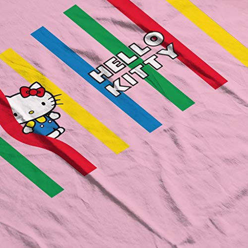 Hello Kitty Multicolor Lines - Camiseta infantil Rosa rosa claro 9-11 Años