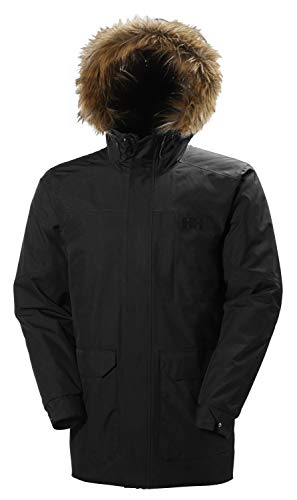 Helly Hansen Dubliner Parka Chaqueta 3/4 Impermeable, Cortaviento y Transpirable para Hombre para el Uso Diario, Negro (Black 990), L