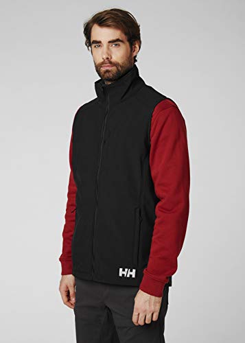 Helly Hansen Paramount Resistente Al Agua Y Al Viento Y Respirable Chaleco de Softshell, Hombre, Negro, S