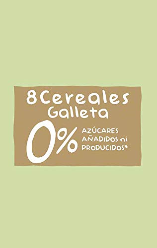 Hero Baby - Papilla de 8 Cereales con Galleta sin Azúcares Añadidos, para Bebés a Partir de los 6 Meses - Pack de 3 x 820 g