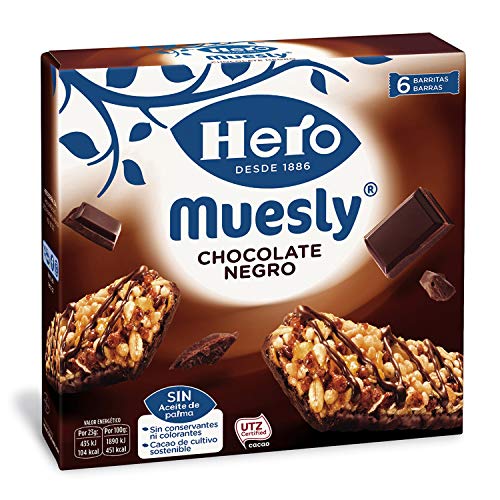 Hero Muesly Muesli con Chocolate - Paquete de 12 x 25 gr - Total: 300 gr