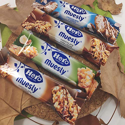 Hero Muesly Muesli con Chocolate - Paquete de 12 x 25 gr - Total: 300 gr