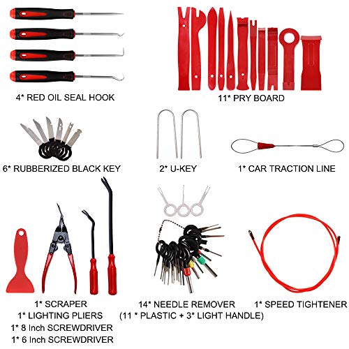 Herramientas de Equilibrado, Bst4u para La Herramienta De EliminacióN del Tablero De Audio del AutomóVil Y La NavegacióN del AutomóVil con El Kit De EliminacióN del Panel De Ajuste (43PCS)